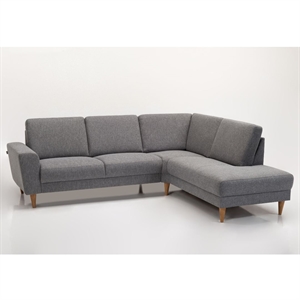 Stamford 2600 sofa med open end - 252 x 210 cm. -  Stof Dessin Montana Grey